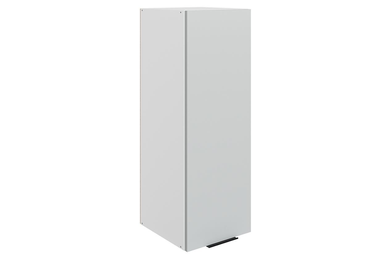 Стоун Шкаф навесной L300 Н900 (1 дв. гл.) (белый/лайт грей софттач)