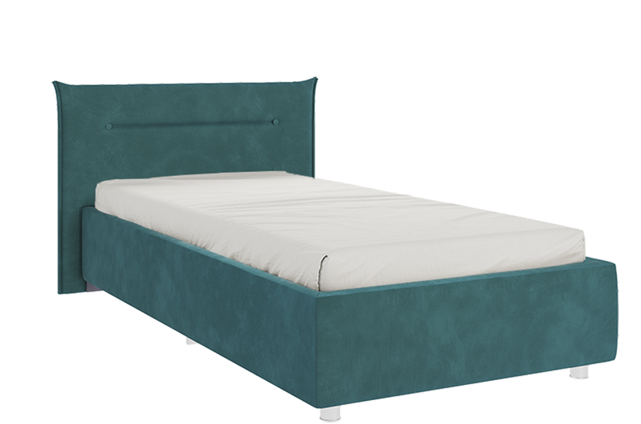 Кровать с основанием Альба 90х200 см (сосна (велюр))