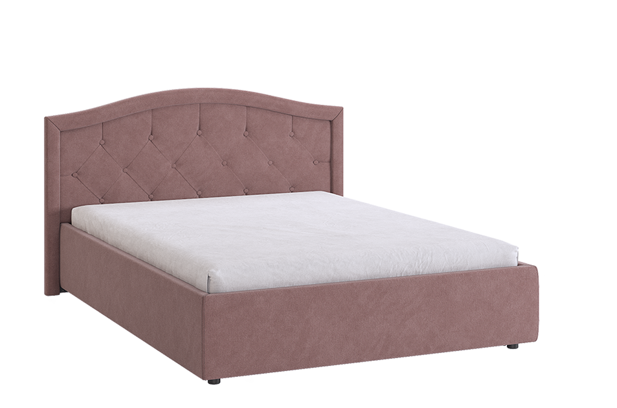 Кровать с основанием Верона 2 140х200 см (пудра (велюр))