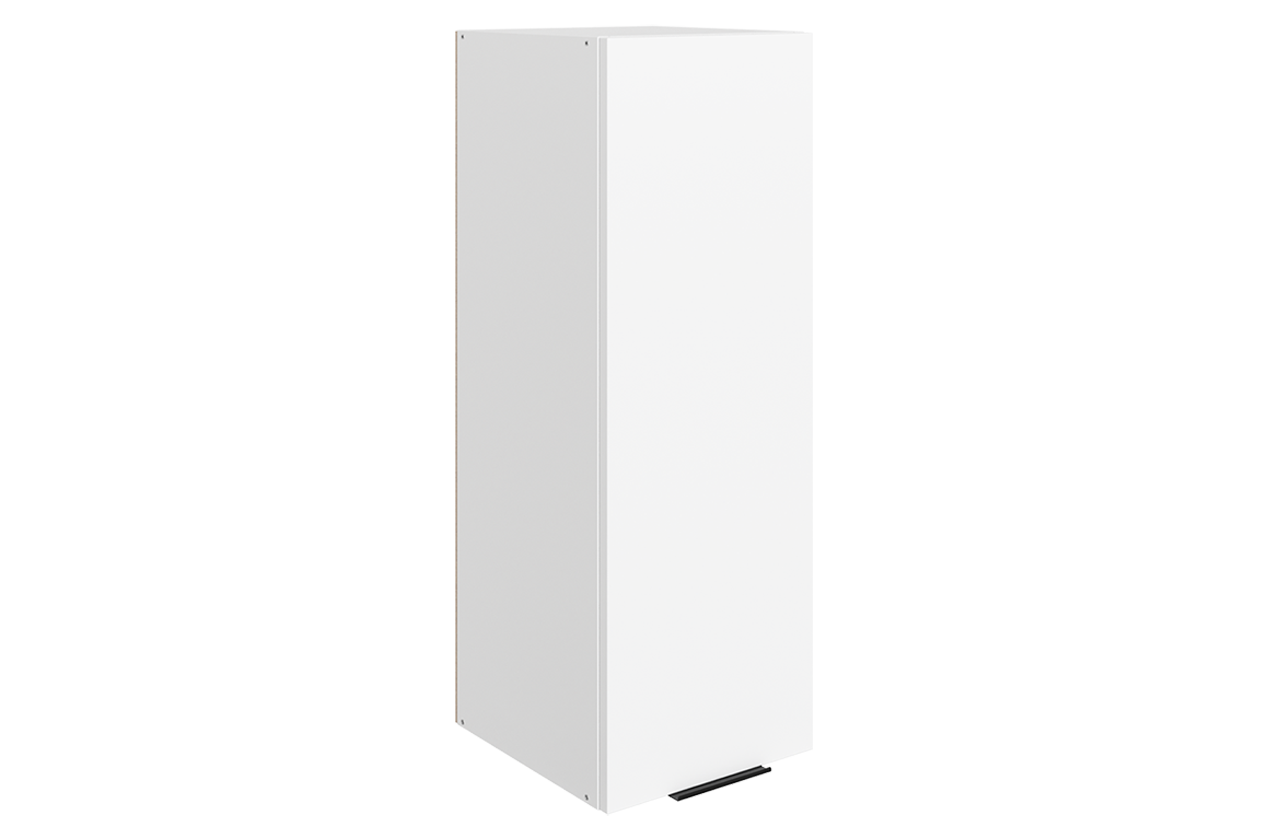 Стоун Шкаф навесной L300 Н900 (1 дв. гл.) (белый/джелато софттач)