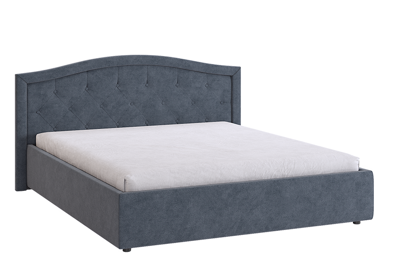 Кровать с основанием Верона 2 160х200 см (топаз (велюр))