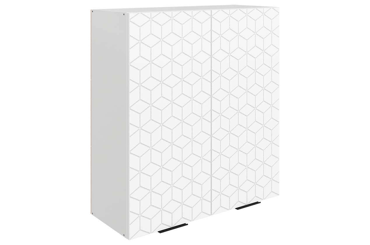 Стоун Шкаф навесной L800 Н900 (2 дв. гл.) с фрезеровкой