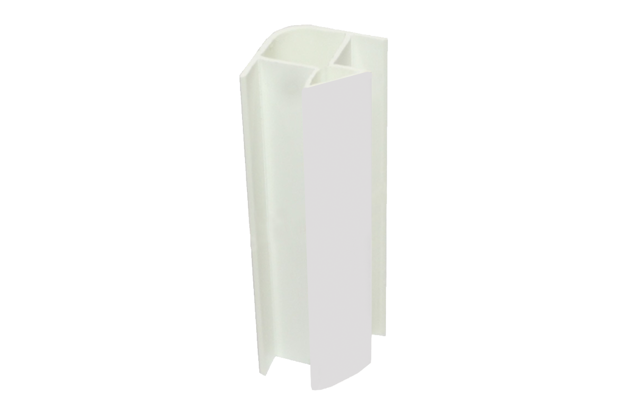 Профиль соединительный для цоколя Н150 угол 90 внутренний Кухня (белый)