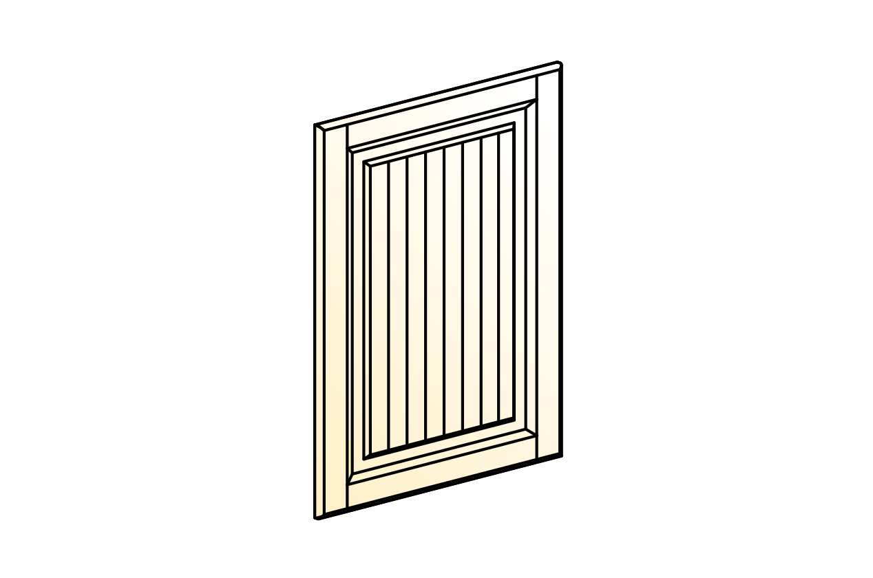 Бавария Дверь (Декор) L551 Шкаф рабочий
