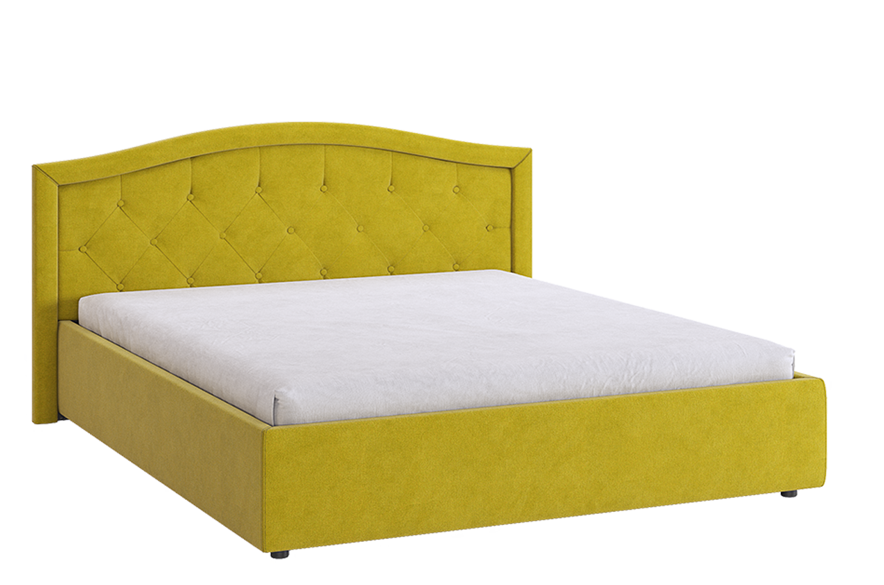 Кровать с основанием Верона 2 160х200 см (янтарь (велюр))