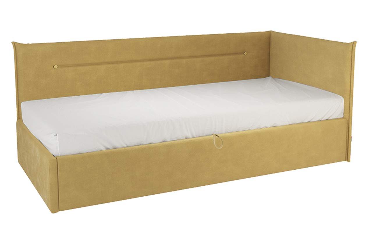 Кровать с подъемным механизмом Альба (Тахта) 90х200 см (медовый (велюр))