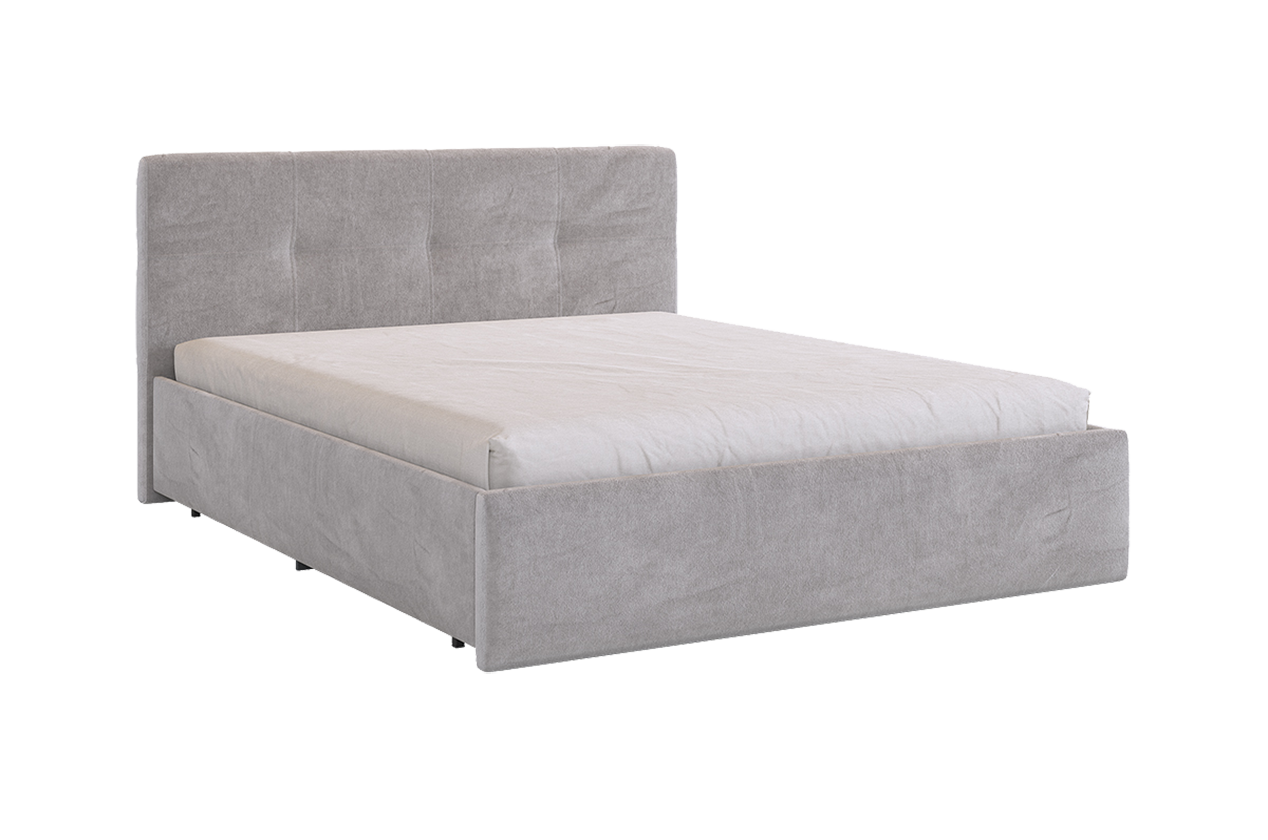 Кровать с основанием Веста 160х200 см (оникс (велюр))