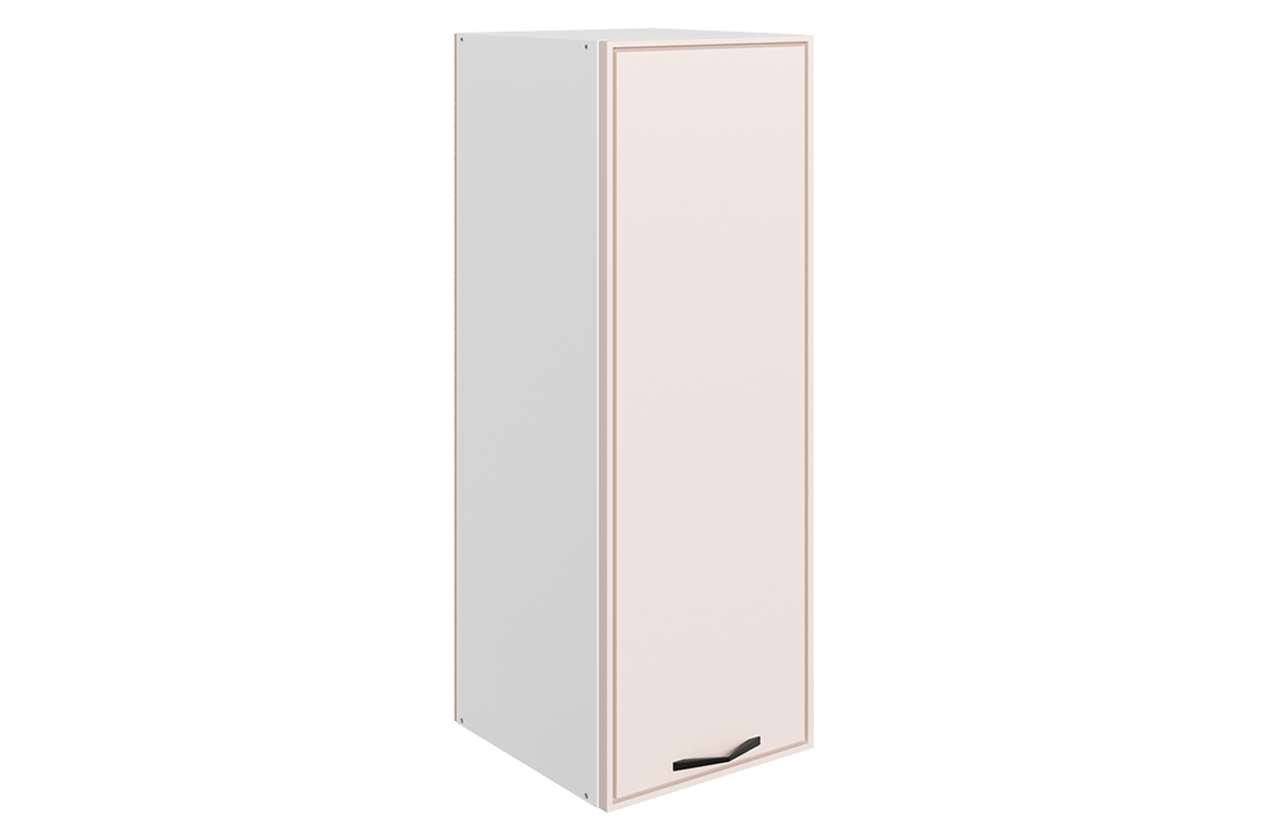 Монако Шкаф навесной L300 Н900 (1 дв. гл.) (белый/айвори матовый)
