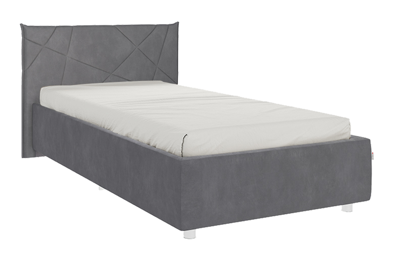 Кровать с основанием Бест 90х200 см (графит (велюр))