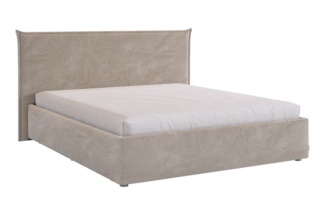 Кровать с основанием Лада 160х200 см (латте (велюр))