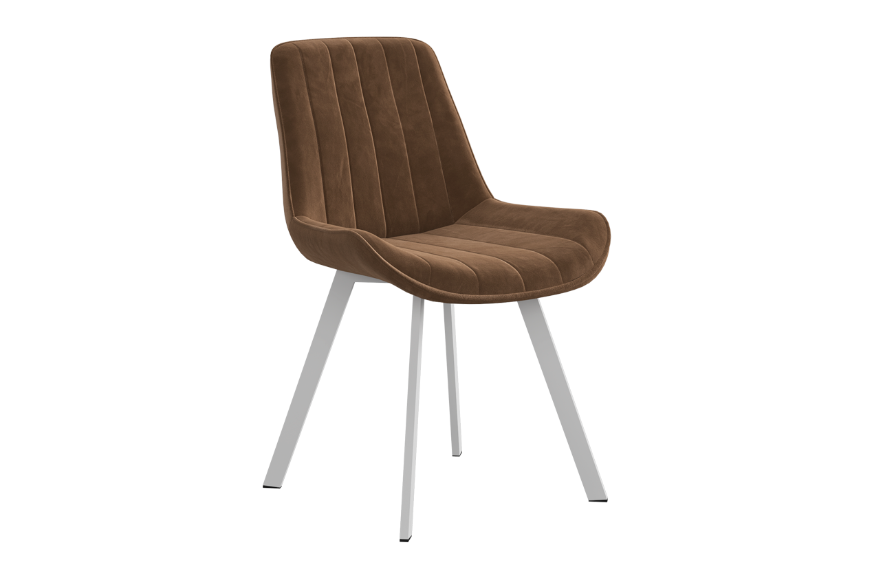 Стул Лари Т2 (беж (велюр)/белый)