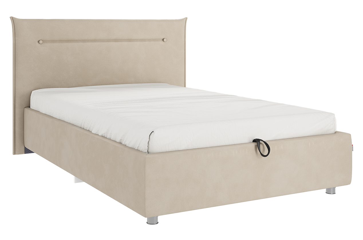Кровать с подъемным механизмом Альба 120х200 см (капучино (велюр))