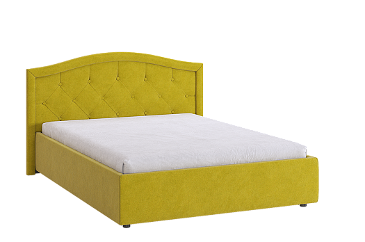 Кровать с основанием Верона 2 140х200 см (янтарь (велюр))