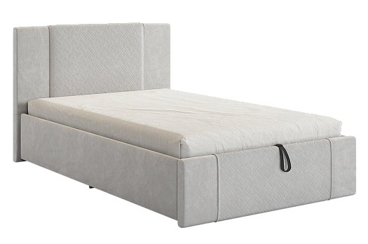 Кровать с подъемным механизмом Хлоя 120х200 см (галька (велюр))