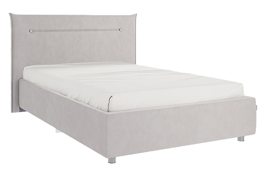 Кровать с основанием Альба 120х200 см (галька (велюр))