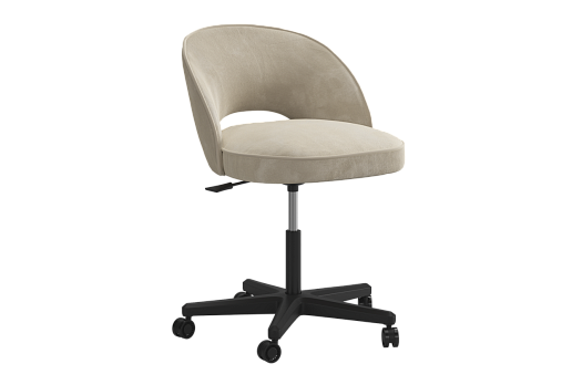 Стул Моли 2 Т3 (пломбир (велюр)/черный)