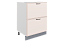 Монако Шкаф рабочий L600 B500 Слим (2 ящ.)