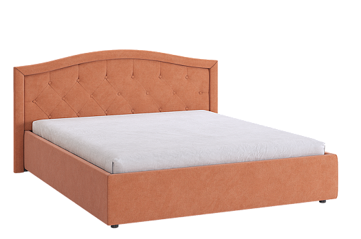 Кровать с основанием Верона 2 160х200 см (персик (велюр))