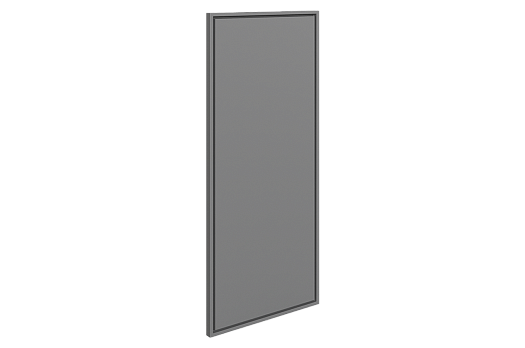 Монако Шкаф навесной L200 Н720 (1 дв. гл.) (белый/графит матовый)