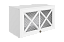 Мишель Шкаф навесной L600 Н360 (1 дв. крест.) (эмаль)
