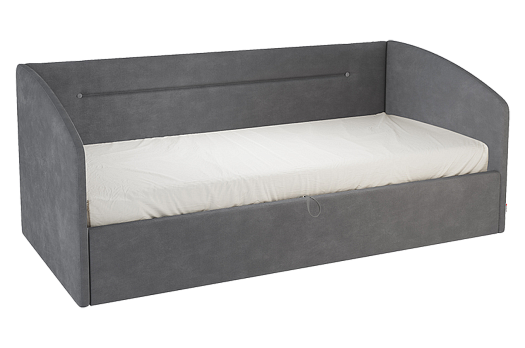 Кровать с подъемным механизмом Альба (Софа) 90х200 см (графит (велюр))