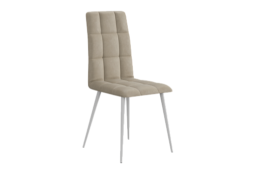 Стул Турин Т1 (светло-серый (экокожа)/белый)