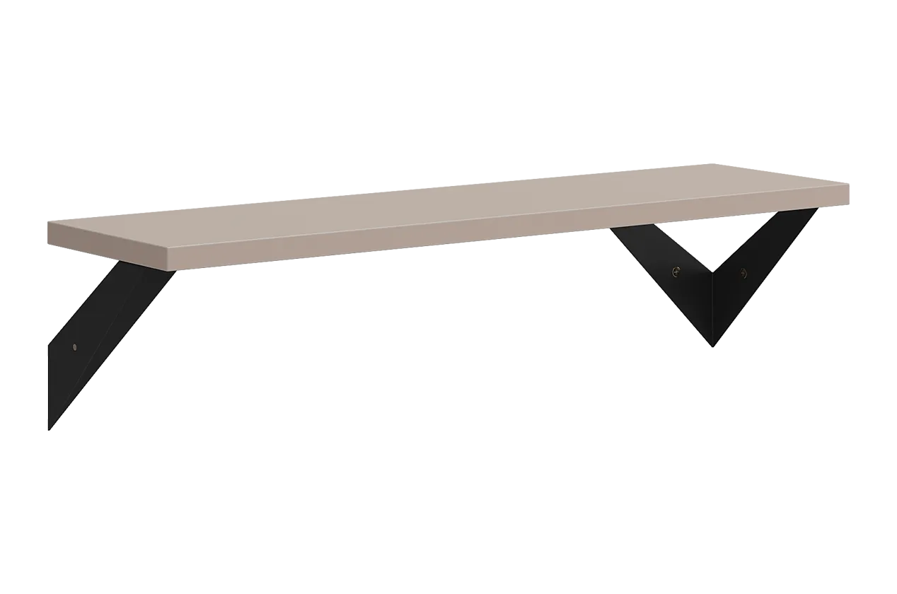 Рич Полка навесная (кашемир/черный)