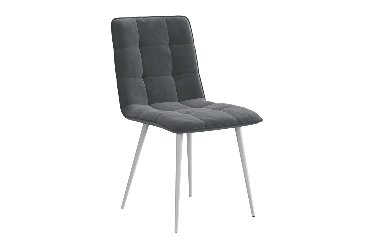Стул Марсель Т1 (графит (велюр)/белый)