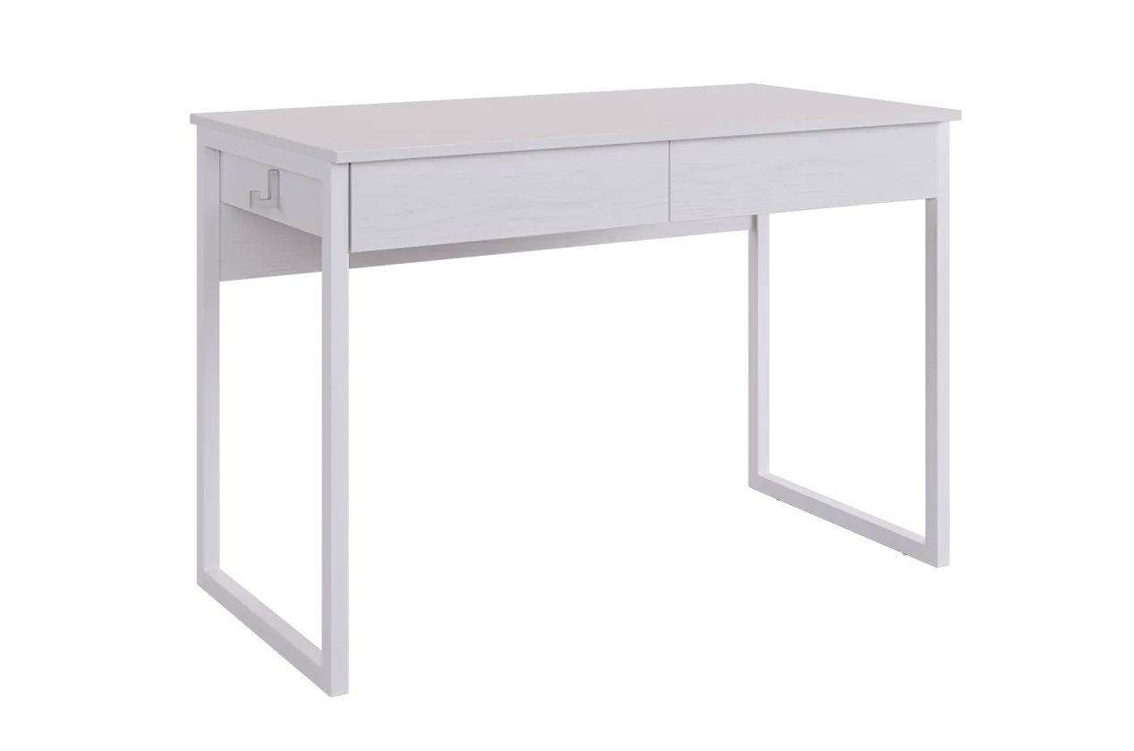 Стол Юниор (белое дерево/белый муар)
