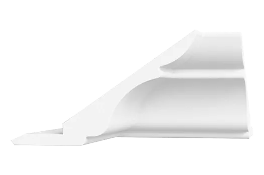 Элемент карниза угловой внутренний (90 град.) Мишель (белый)