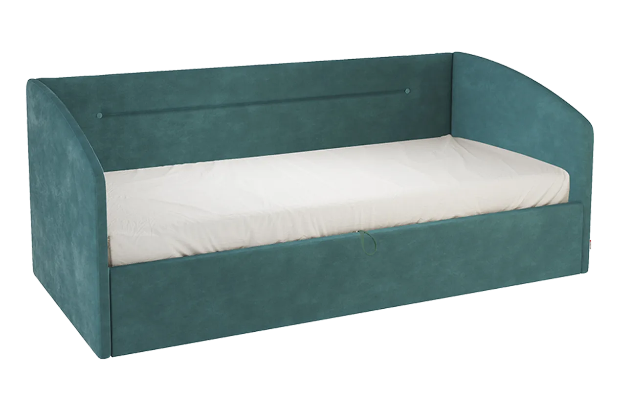 Кровать с подъемным механизмом Альба (Софа) 90х200 см (сосна (велюр))
