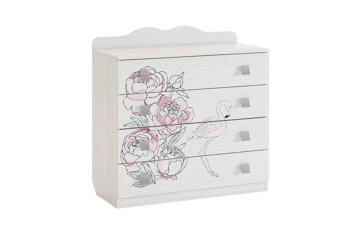 Фэнтези Комод (белый рамух)