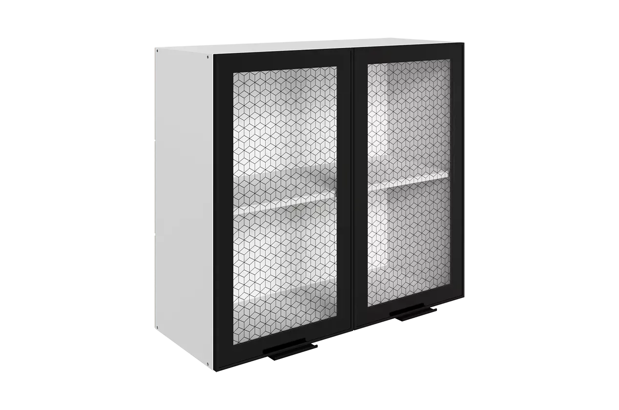 Стоун Шкаф навесной L800 Н720 (2 дв. рам.)